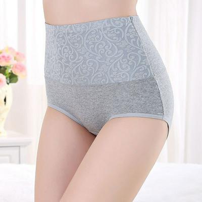 L/XL/2XL Code Printed Large Size Female Postpartum Body Sculpting High Waist Sexy Pure Cotton Breathable Paddy Soft Underpants 