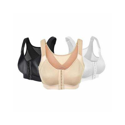 Women's Gathering No Steel Ring Shockproof Running Sports Underwear Vest-style Adjustment Large Size Bra