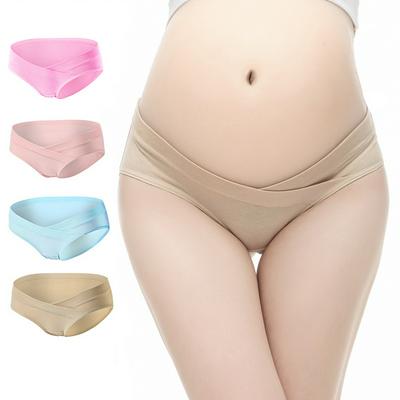 Pregnant Women Underwear Cotton Pregnancy Low Waist Stomach Support Maternal General Breathable Underwear  