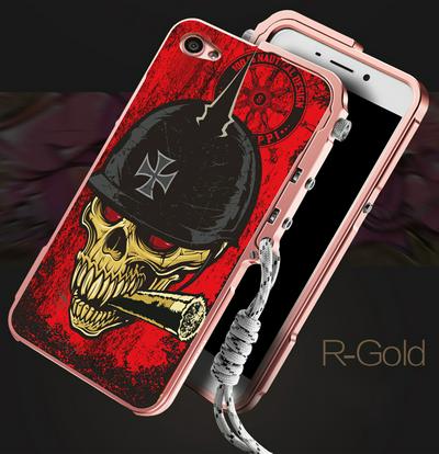 Colored Painting Mechanical Arm Detachable Metal Aluminium Back Cover Case for OPPO R9S Plus 