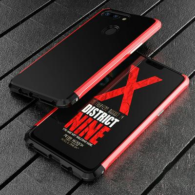 Guardian Series Armor Detachable Aluminium Metal Frame Back Cover Case for Oppo R15 