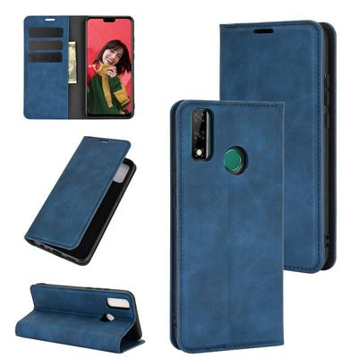 Pair Suck Shockproof  Scratch Resistant Side Flip PU Leather Phone Cover with Stand and Card Slots for HUAWEI Y8s