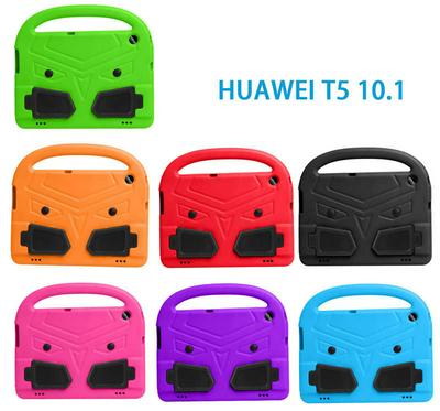 3D Cartoon Pattern Shockproof with Thumb Kickstand and Handle EVA Back Cover Case for Huawei MediaPad T5 10