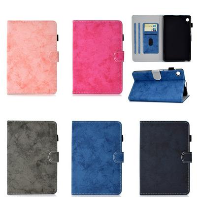 Marble Pattern Shockproof Side Flip PU Leather + Soft TPU Card Slots with Pen Slot Magnetic Buckle and Anti-Slip Strip Stand Wallet Case for Huawei MatePad T8