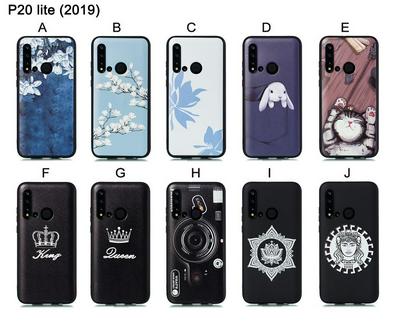 Cat Plum Snow Colored Pattern Anti-Scratch Soft TPU Back Cover Protective Case for Huawei P20 lite (2019)