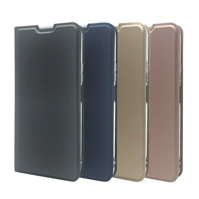Solid Color Voltage Shock-Absorption Side Flip PU Leather + Soft TPU with Card Slot and Stand Wallet Case for Huawei P40 Lite
