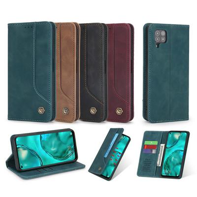 008 Retro Strong Magnetic Side Flip PU Leather + Soft TPU with Card Slots and Stand Wallet Case for Huawei P40 Lite