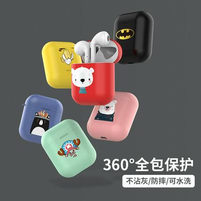 Cartoon Painting Airpods Case Keychain AirPod Earbud Charging Bluetooth Earphone Protective Cover Case 