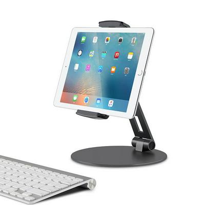 UPERGO AP-7C Phone Tablet Holder Stand Desktop Aluminum Alloy Desktop Phone Bracket Mount Office Desk Adjustable Display Cradle 