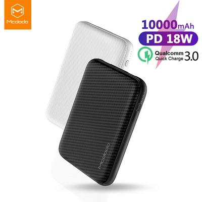Mcdodo Power Bank 10000mAh Type C 18W Fast Charging 3.0 USB Powerbank External Battery