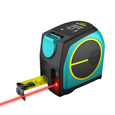 Laser Tape Measure 2-in-1 Range Finder with LCD Dispaly and Metal Clip