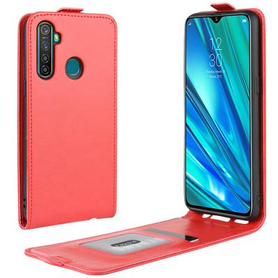 R64 Pattern Single Fold Edge Up and Down Vertical Flip PU Leather + Soft TPU with Card Slot and Magnetic Buckle Protective Case for OPPO Realme 5 Pro / Realme Q