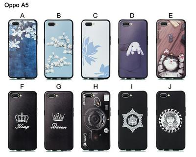 Soft Printed Phone Case for OPPO A5, TPU Shockproof Phone Cover