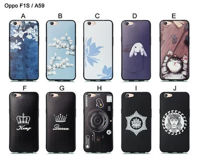 Cat Plum Snow Colored Pattern Anti-Scratch Soft TPU Back Cover Protective Case for Oppo F1S / A59