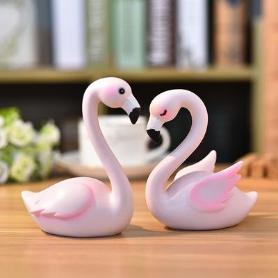Flamingo Ornaments Cake Topper for Birthday Party, Wedding Party Decoration
