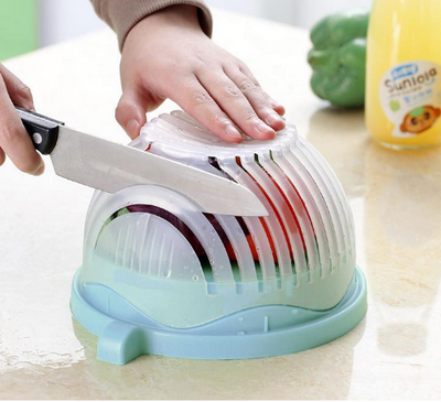 60 Second Salad Cutter Bowl Quick Kettle Shredder Fruit Vegetable Washer and Cutter