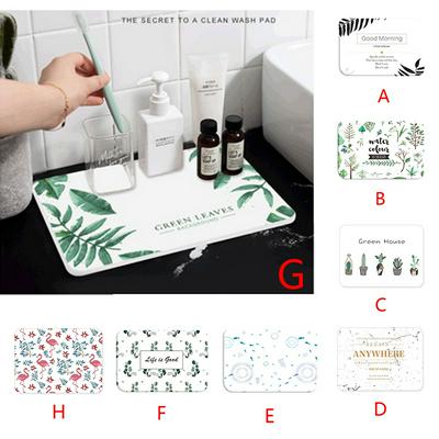 Diatomite Soap Dish Coaster Natural Antibacterial Deodorant Dish Holder Mat