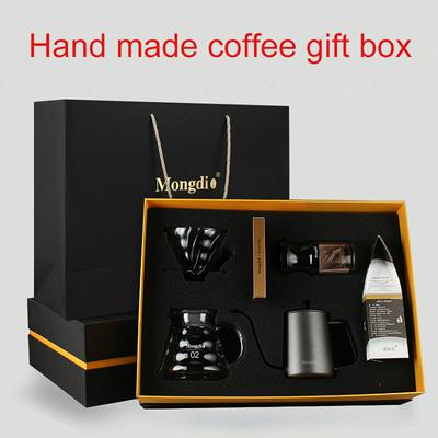 Hand Punch Coffee Pot Set Household Long Mouth Fine Mouth Pot Drip Filter Cup Grinder Coffeeware Gift Box