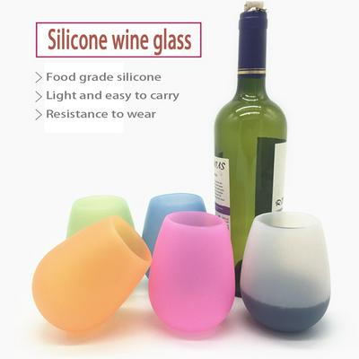 BBQ Camping Portable Silicone Wine Glass Durable Environmentally Friendly Cup