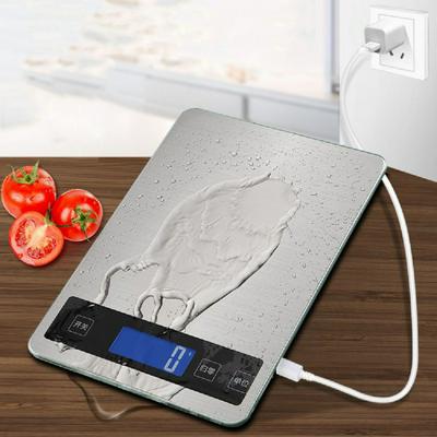 USB Rechargeable Household Kitchen Electronic Scales Accurate Baking Portable Electronic Desk-scales