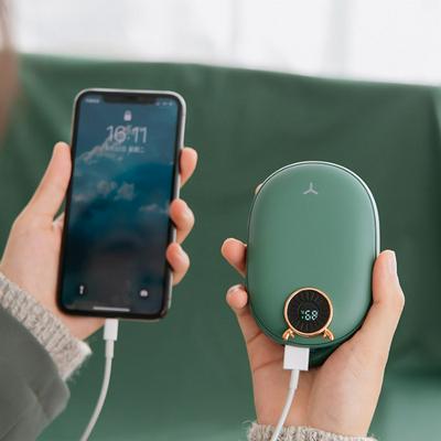 New Elk Hand Warmer&Power Bank 2-in-1 USB Mini Explosion-proof Double-sided Heating Warmers