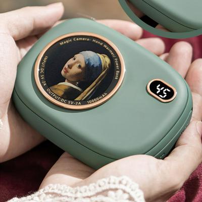 New Portable Magic Camera 10000 mAh Large Capacity Mobile Power Supply Changes Color Hand Warmers