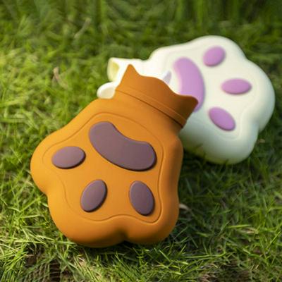 Portable Cute Bear Paw Safety Environmental Protection Silicone Warm Water Bag