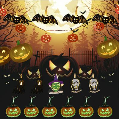 Halloween LED String Lights Battery Operated Fairy Lights for Indoor Decoration
