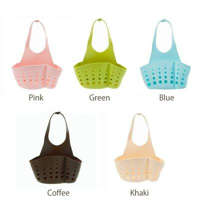 Portable DIY Kitchen Leaky Sponge Faucet Adjustable Snap-Type Sink Storage Drain Hanging Basket Kitchen Accessory 