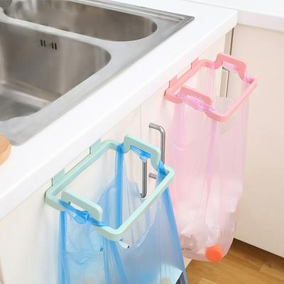 Kitchen Trash Litter Lubbish Bags Brackets Household Cabinets Rags Storage Rack Kitchen Trash Rack Kitchen Accessories
