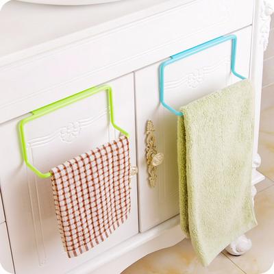 Towel Rack Hanging Holder Cupboard Kitchen Cabinet Bathroom Towel Rack Sponge Holder Wardrobe Cabinet Storaging Racks for Bathroom