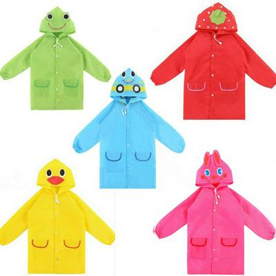 Kids' Raincoat Cartoon Animal Style Waterproof Rainwear Poncho