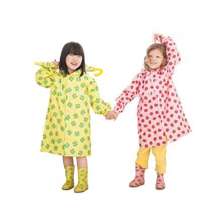 Raincoat for Kids Cartoon Printing Waterproof Comfortable Rainwear Poncho