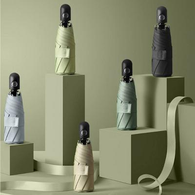 Fully Automatic 8-bone Five-fold Black Glue Sunscreen and UV Protection Sunny Rain Double-use Umbrella