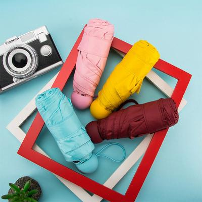 Mini Capsule Anti-UV Folding Umbrella for Women and Kids