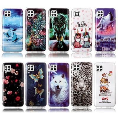 Luminous Colored Painting Shockproof Anti-Scratch Soft TPU Back Cover Case for Huawei P40 Lite