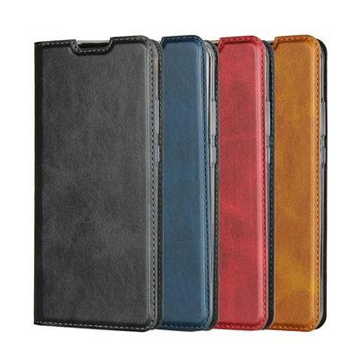 Calf Pattern Shock-Absorption Side Flip PU Leather + Soft TPU Wrist Strap with Card Slot and Stand Wallet Case for Huawei P40 Pro