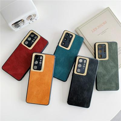 Retro Rubik's Cube Simulation Leather Coated PC + Soft TPU Back Cover Case for Huawei P40 Pro+