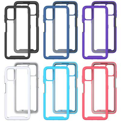 For Motorola Moto G9 Plus Starry Sky Solid Color Anti-slip Shock-proof Drop-proof Acrylic+TPU+PC Back Cover Case