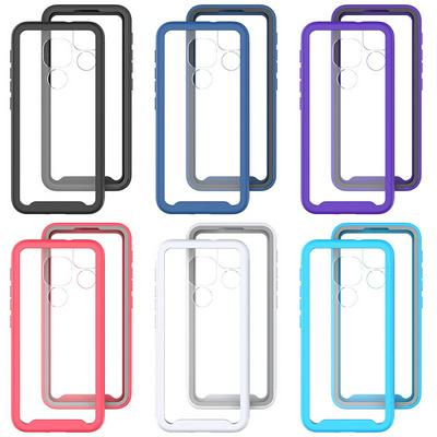 For Motorola Moto G9/G9 Play/E7 Plus Starry Sky Solid Color Anti-slip Shock-proof Drop-proof Acrylic+TPU+PC Back Cover Case