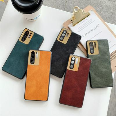 Retro Rubik's Cube Simulation Leather Coated PC + Soft TPU Back Cover Case for Huawei P30 Pro
