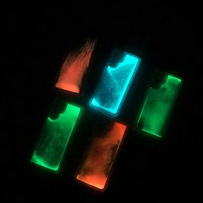 Fluorescent Luminous Glow Liquid Quicksand Hard PC Back Cover Shockproof Protective Case for Samsung Galaxy Note 9 