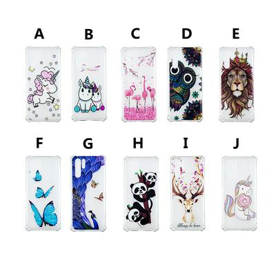 with Anti-drop and Anti-Crash Airbag Colored Painting Transparent TPU Back Cover Case for Huawei P30 Pro