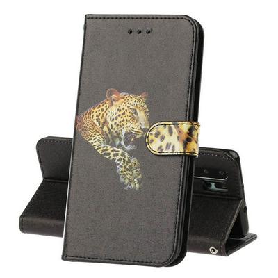 Silk Texture PU Leather + Soft TPU Card Slots with Stand Support and Wallet Protective Case for Huawei P30 Pro 