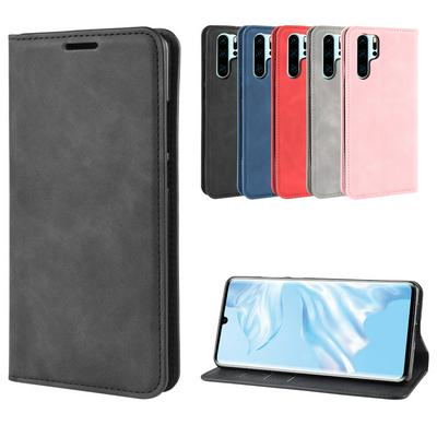 Retro Pattern PU Leather + Soft TPU Card Slots with Stand Support and Wallet Magnetic Absorb Protective Case for Huawei P30 Pro