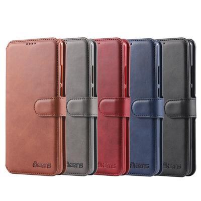 Calf Pattern Shockproof Side Flip PU Leather + Soft TPU Card Slots with Picture Frame Magnetic Buckle and Stand Wallet Case for Huawei P30 Pro