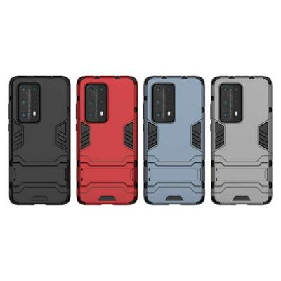 Steel Bear 2 in 1 Detachable Shockproof with Stand Hard PC + Soft TPU Back Cover Case for Huawei P40 Pro+
