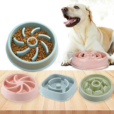 Environmental Friendly Food Grade Plastic Slow Food Bowl for Pet Dog and Cat