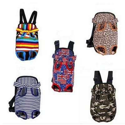 Breathable Canvas Outdoor Travel Shoulder Handle Pet Chest Carrier Backpack Pet Supply for Small Dog Cat