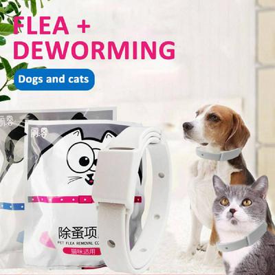 Adjustable Pet Protection Ring PE Rubber Flea Removal Collar for Cats and Dogs